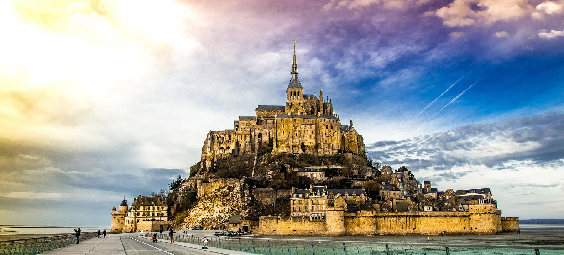 Mont St Michel Island Church Normandy France
