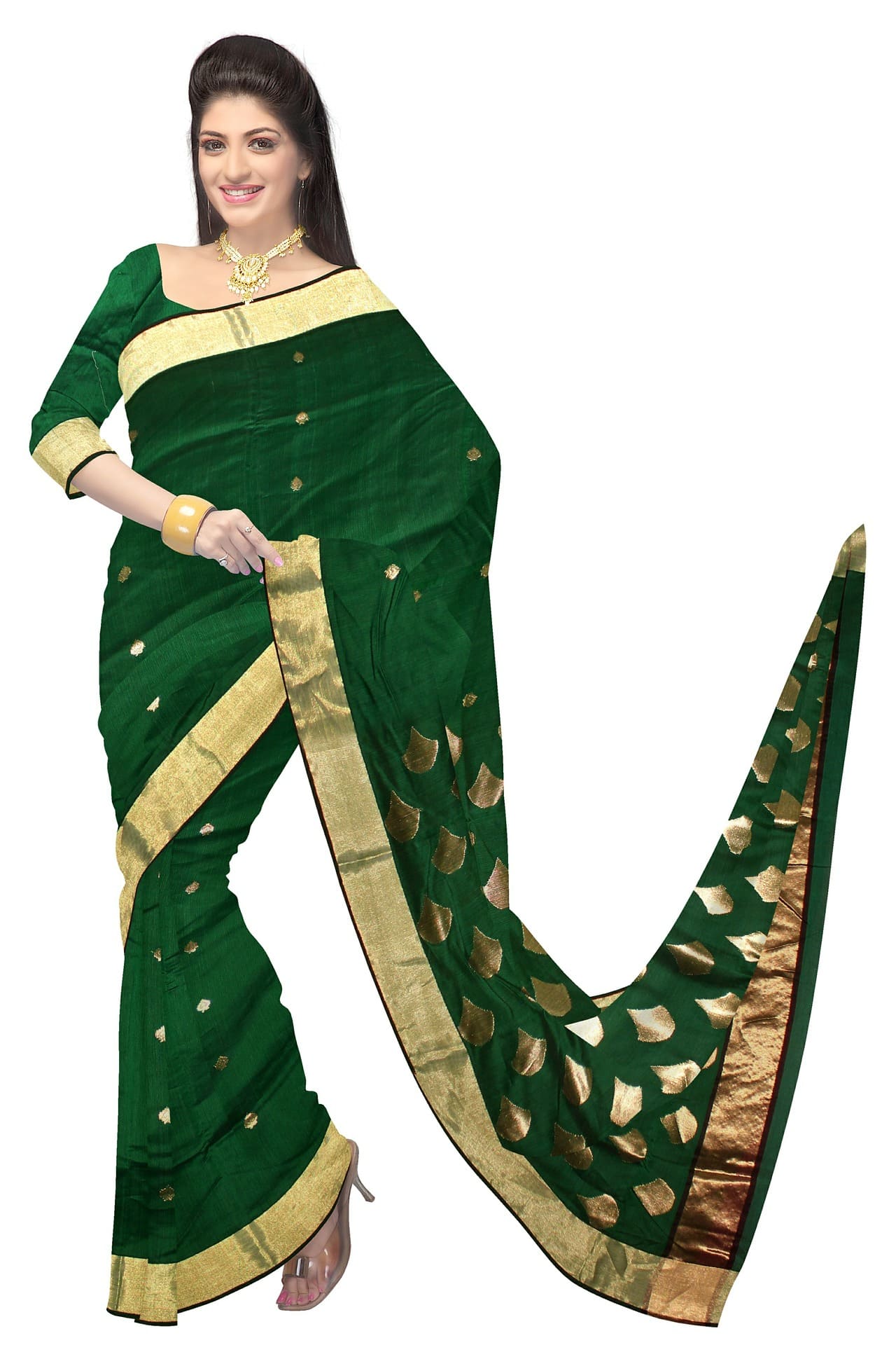 Green Saree
