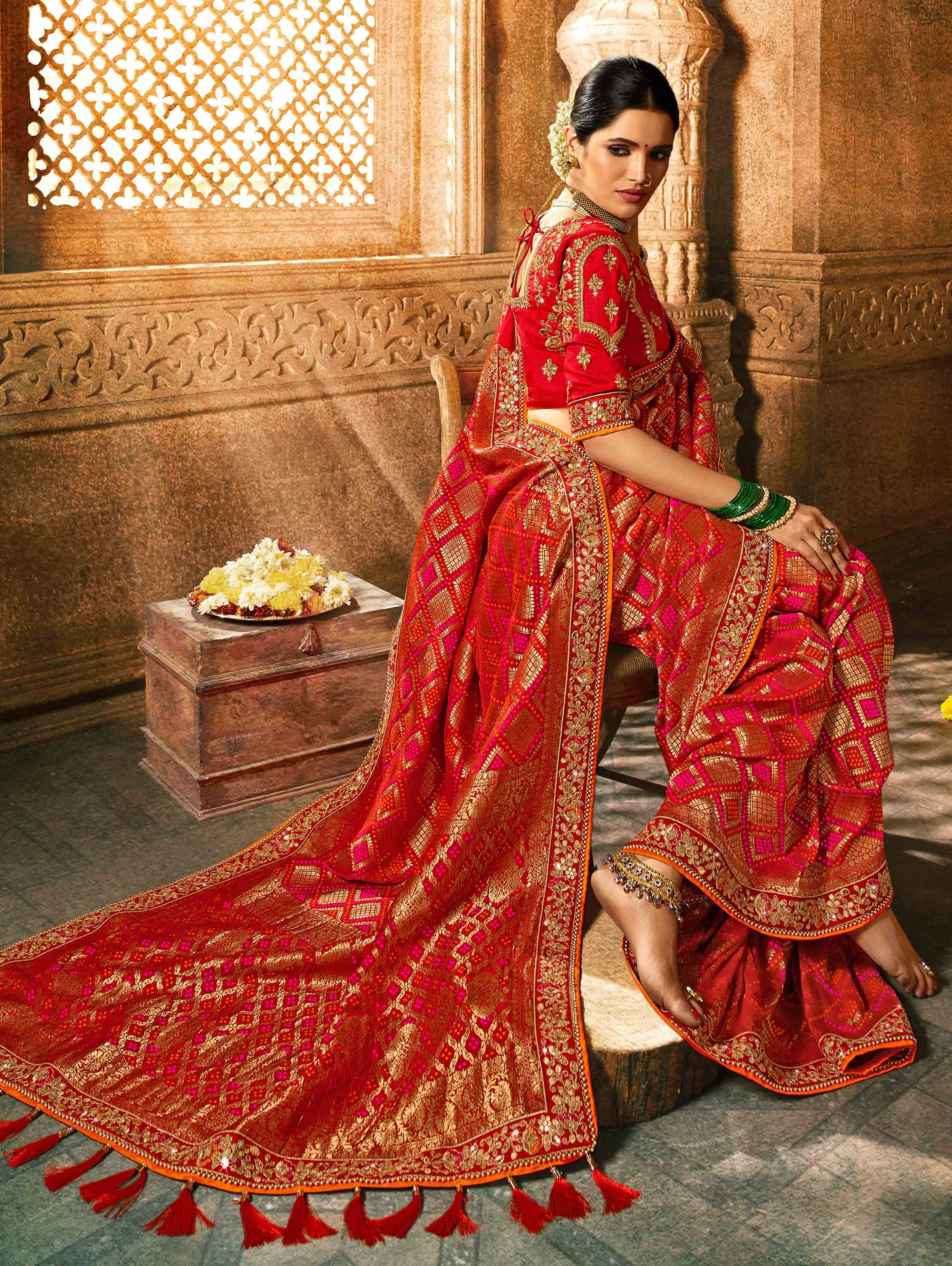 Red Saree
